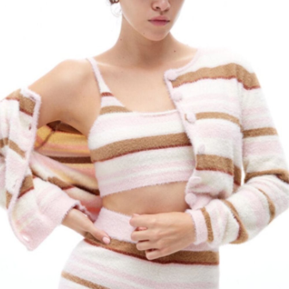 Charlie Holiday Marvin Cardigan Two-Piece Set BNWT Medium